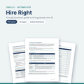 Hire Right guide to hiring the right employees for a small business